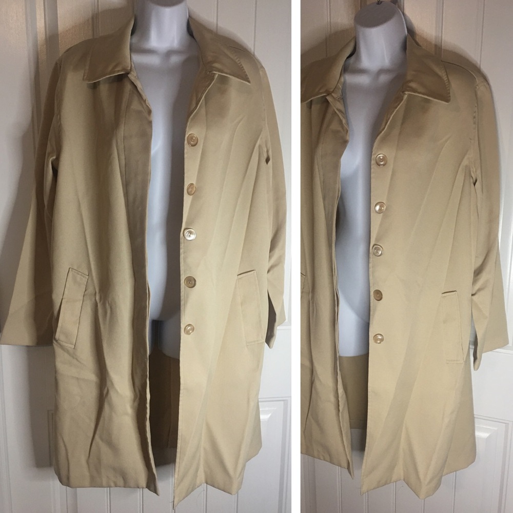 Tan Lightweight Trench Duster Coat